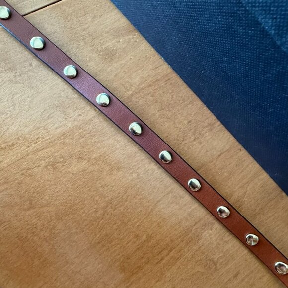 Tory Burch brown and gold leather wrap bracelet - Picture 6 of 7